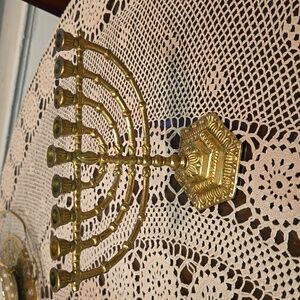 Vintage Brass Menorah by Wainberg